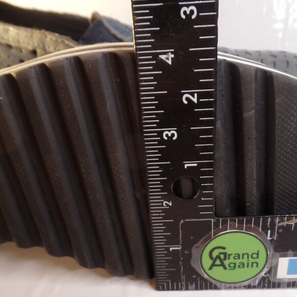 Summit Made in Italy Perforated Blue Leather Slip on Comfort Shoes Sz 8.5 -39 - Picture 14 of 15